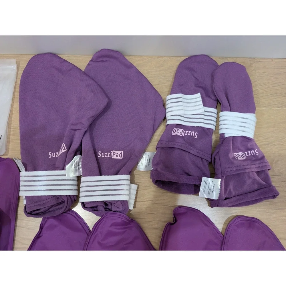 SuzziPad Cooling Purple Gloves & Socks Hands Feet Chemotherapy, Chemo Care